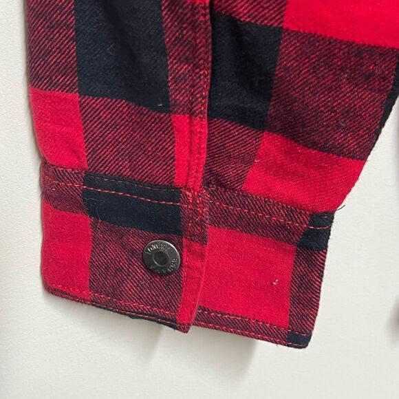 NWT Tommy Bahama Kids Red/Black Buffalo Flannel Jacket Shacket Boys XXL 16 - Picture 4 of 7